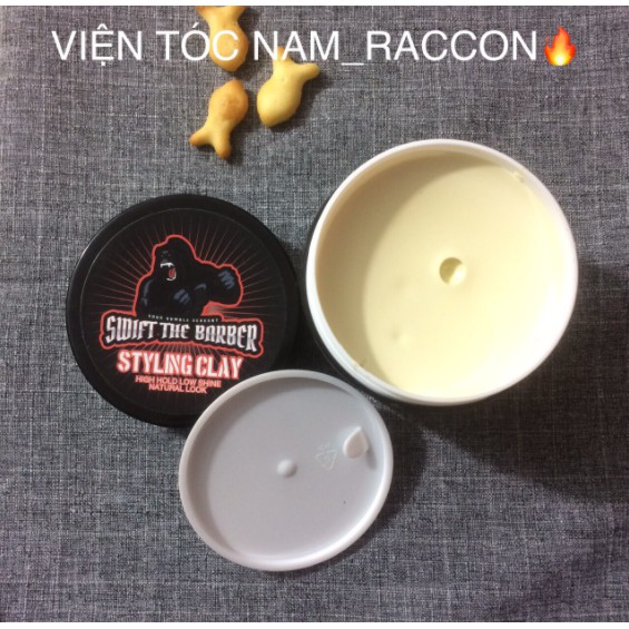 [CHÍNH HÃNG,ĐỘC QUYỀN,THIÊN NHIÊN]Sáp vuốt tóc AVATY đỏ(swift the barber) 100g tặng tất .