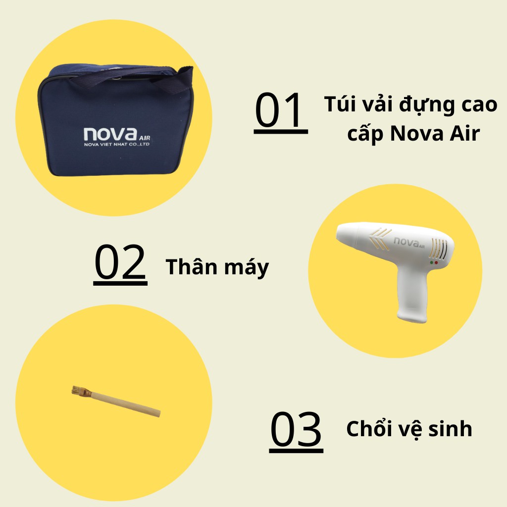 Máy Cứu Ngải Nova Air [CHÍNH HÃNG] Model 2020-Máy Xông Ngải Hải Phòng, Xông Ngải Cứu Chữa Đau Lưng, Vai Gáy, Xương Khớp