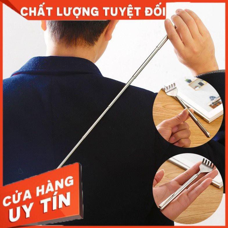 [Hàng loại 1] Gậy gãi lưng mini co giãn, cây gậy gãi ngứa inox chiều dài điều chỉnh linh hoạ