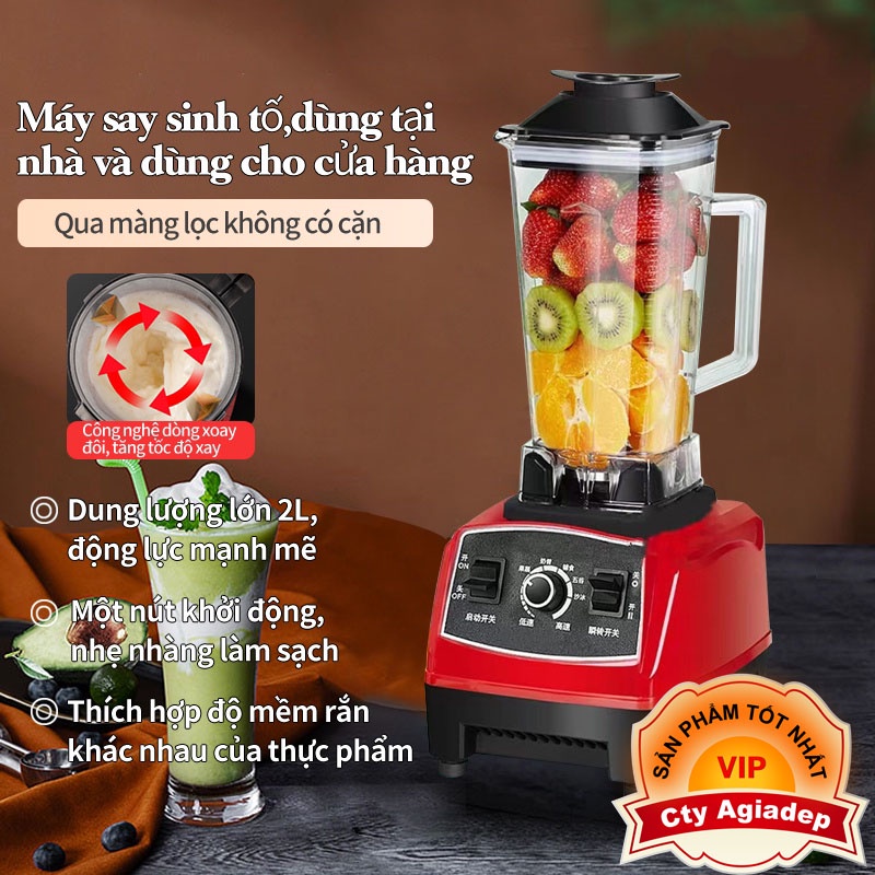 Máy Xay Công Nghiệp Máy say sinh tố đa chức năng, thích hợp để dễ dàng làm rau, trái cây, sinh tố và sữa