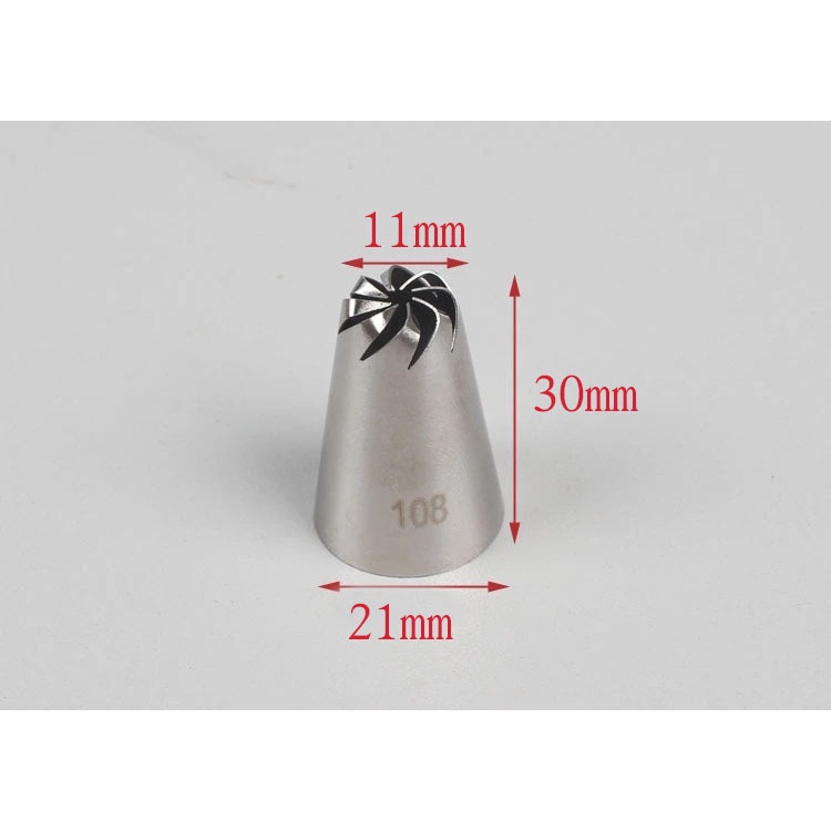 #108 #108e #83 Vòi Phun Kem Trang Trí Bánh Bằng Thép Không Gỉ