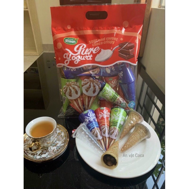 Bánh ốc quế Risen mix vị 320g