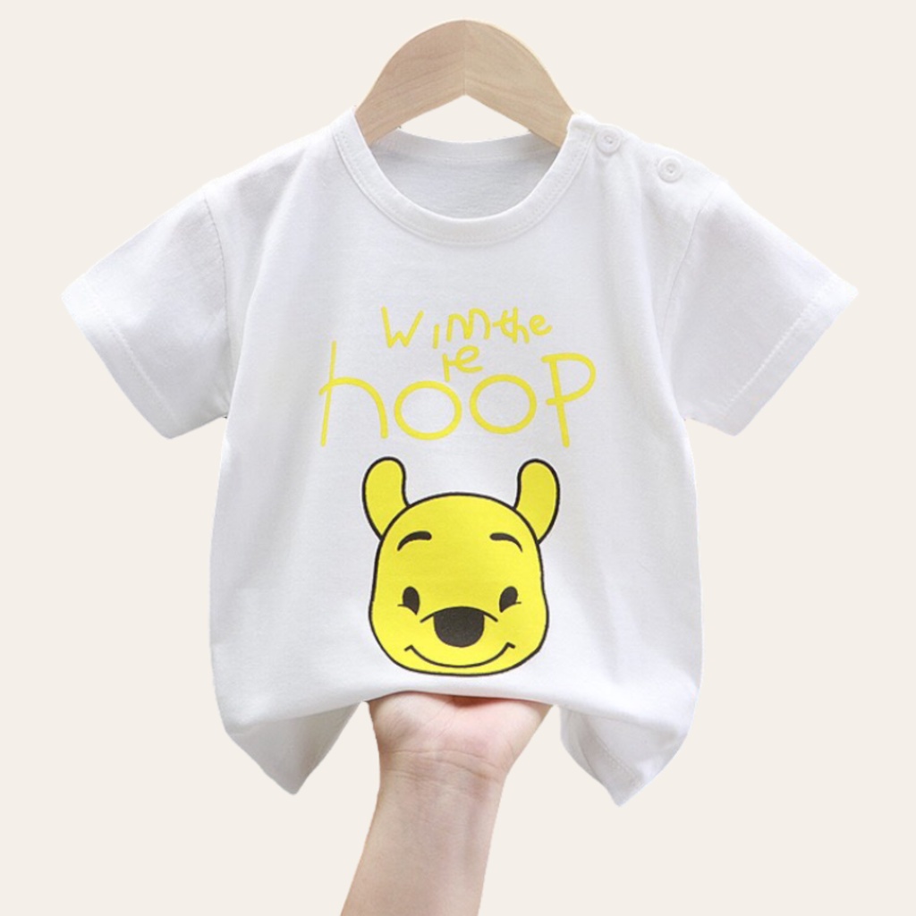 Áo thun bé gái form rộng chất cotton thoáng mát cho bé gái 2-8 tuổi