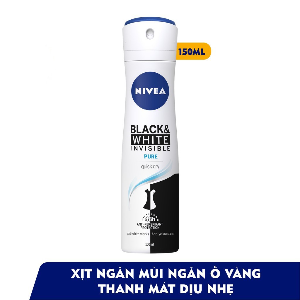 (Đủ mùi) Xịt Khử Mùi Toàn Thân Nivea Cho Nữ 150ml