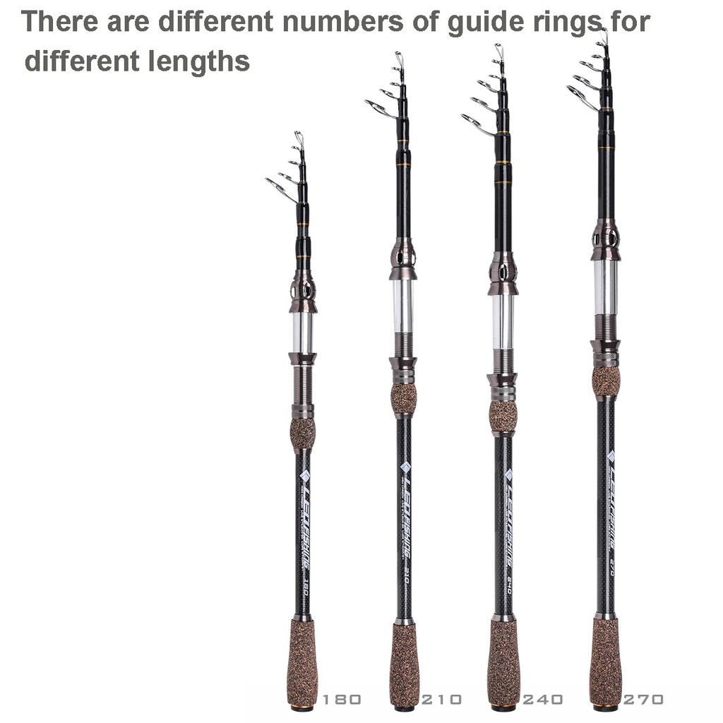 Cần Câu Cá Mini 1.8M 2.1M 2.4M Bằng Sợi Carbon Siêu Nhẹ