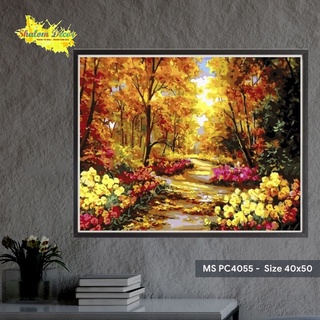 Tranh số hóa - tranh tô màu theo số shalom decor