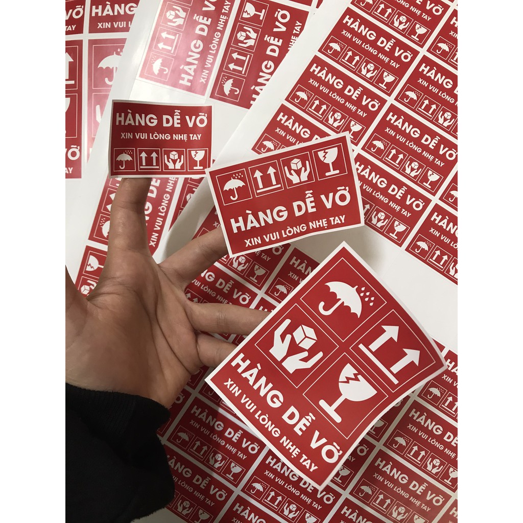 Decan - tem dán hàng dễ vỡ, xin nhẹ tay