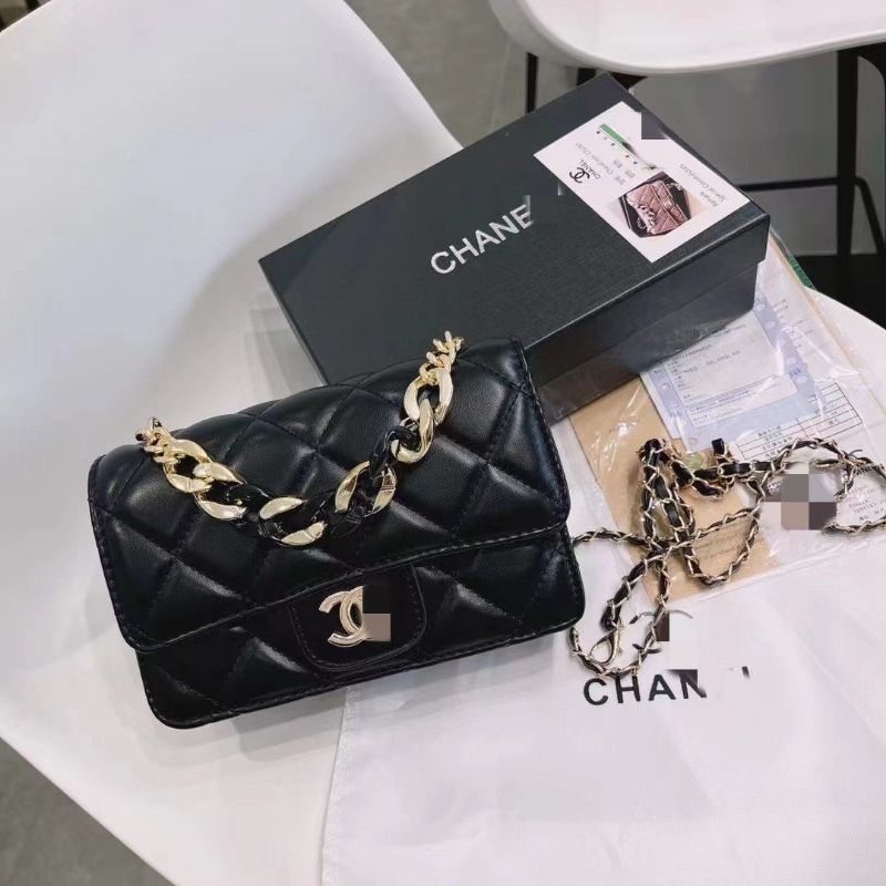 ✨ Túi Nữ Chà-Neo Woc Mini Xích Phối Màu - Túi Đeo Chéo