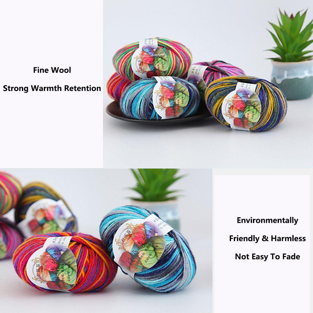 FAY 1 Cuộn Len Đan Nhiều Màu Sắc