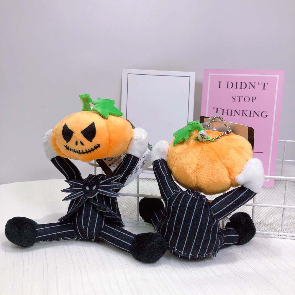 Móc Khóa Búp Bê Nhồi Bông Mềm Mại Phong Cách Halloween Đáng Yêu
