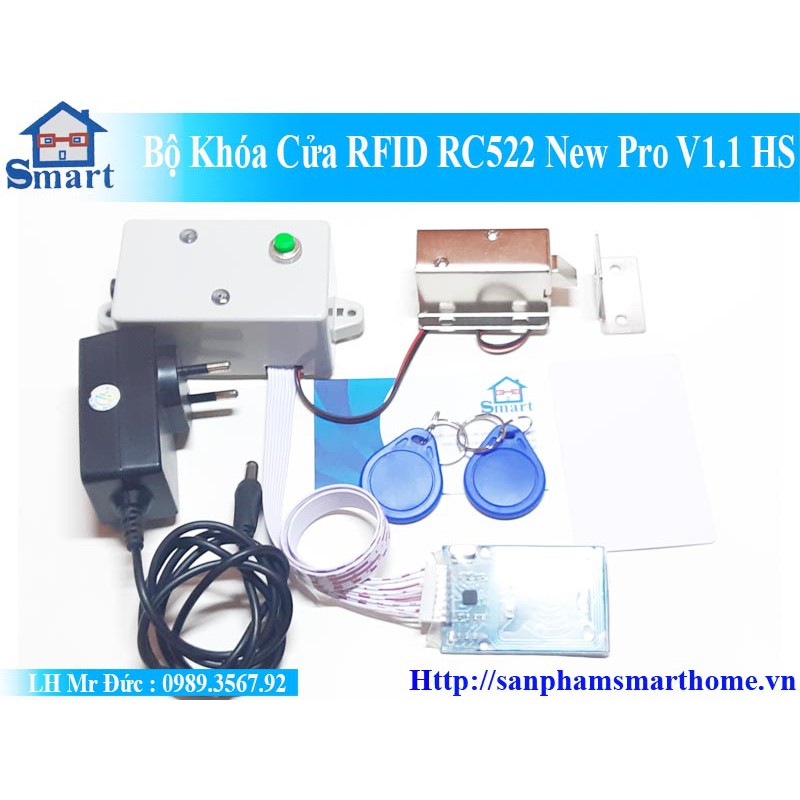 Bộ khóa cửa RFID RC522 new pro