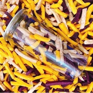 ( video ) khoai sợi sấy 3 vị 300 gram_trathaomocsi