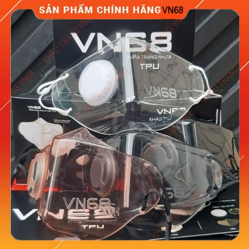[Khẩu Trang Vn68], Khẩu Trang Nhựa Trong Suốt Vn68
