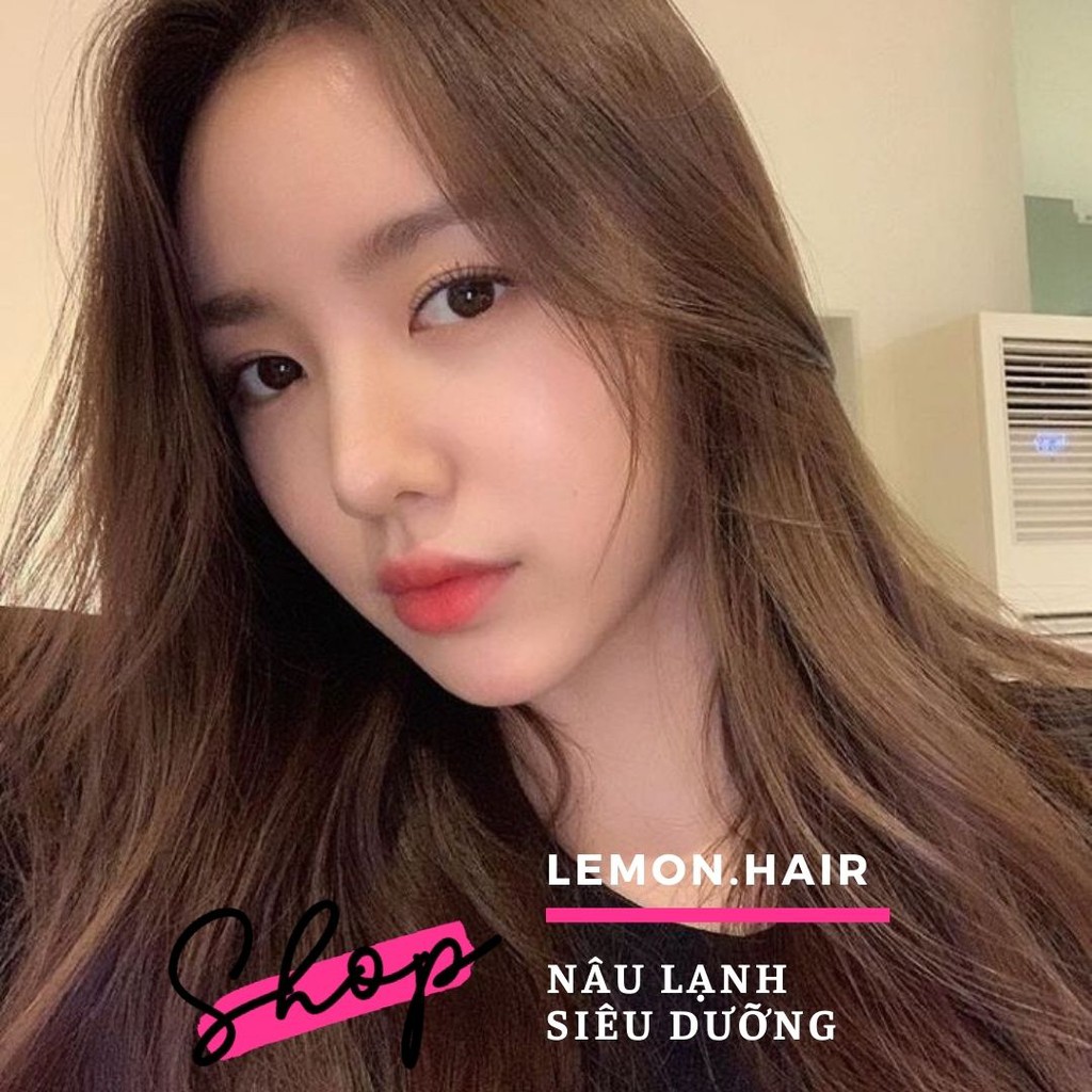 thuốc nhuộm tóc nâu lạnh + tặng oxy trợ dưỡng - lemon.hair