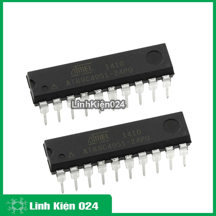 Ic vi điều khiển AT89C4051-24PU chân cắm DIP 20