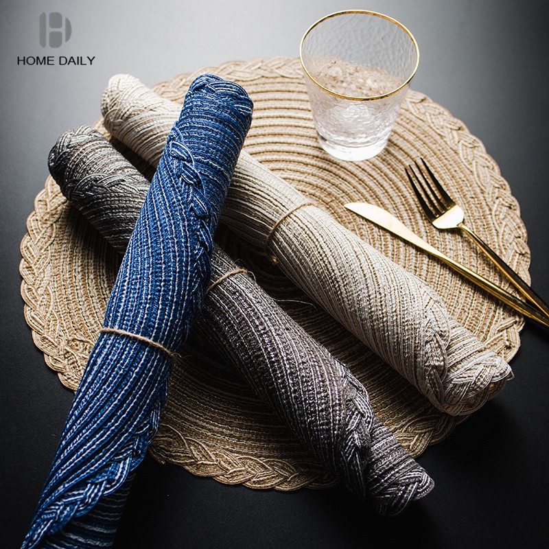 Thảm Tròn Lót Bàn Ăn Màu Trơn Chống Trượt