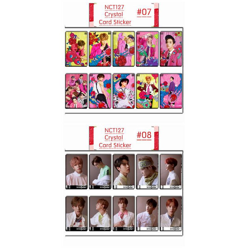 Bộ 10 Thẻ Ảnh Nhóm Nhạc Kpop Nct127