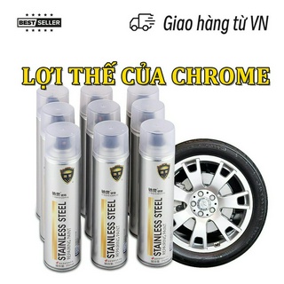 Rusty Spray Paint Xe máy Car Wheel Silver Spray Paint -350ml