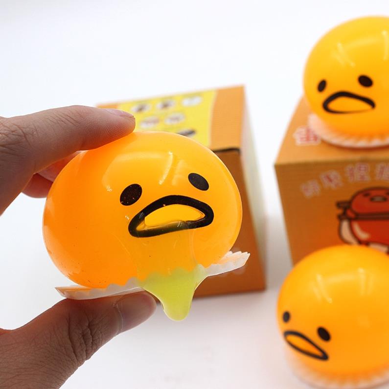 Trứng Biến Thái Hút Nhả Slime Ngộ Nghĩnh Chơi Vui Xả Stress Hiệu Quả Gudetama Squishy Mochi