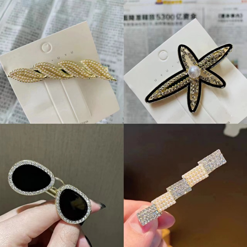 Kẹp Tóc Đính Đá Và Ngọc Trai Phong Cách Thời Trang Hàn Quốc