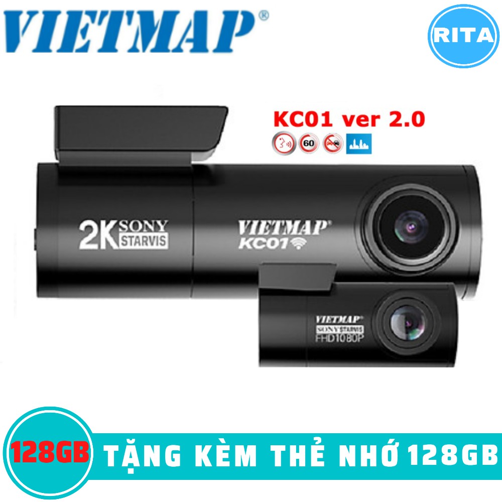 [Kèm Thẻ Nhớ 128Gb] Camera Hành Trình Vietmap KC01 Ver 2.0