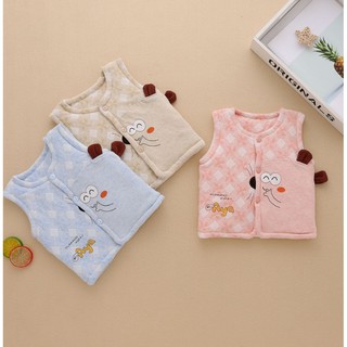 Áo Gile bông cho bé họa tiết cực ĐÁNG YÊU