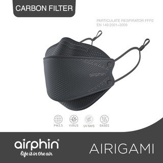Khẩu trang AIRPHIN AIRIGAMI Carbon (mẫu mới thumbnail