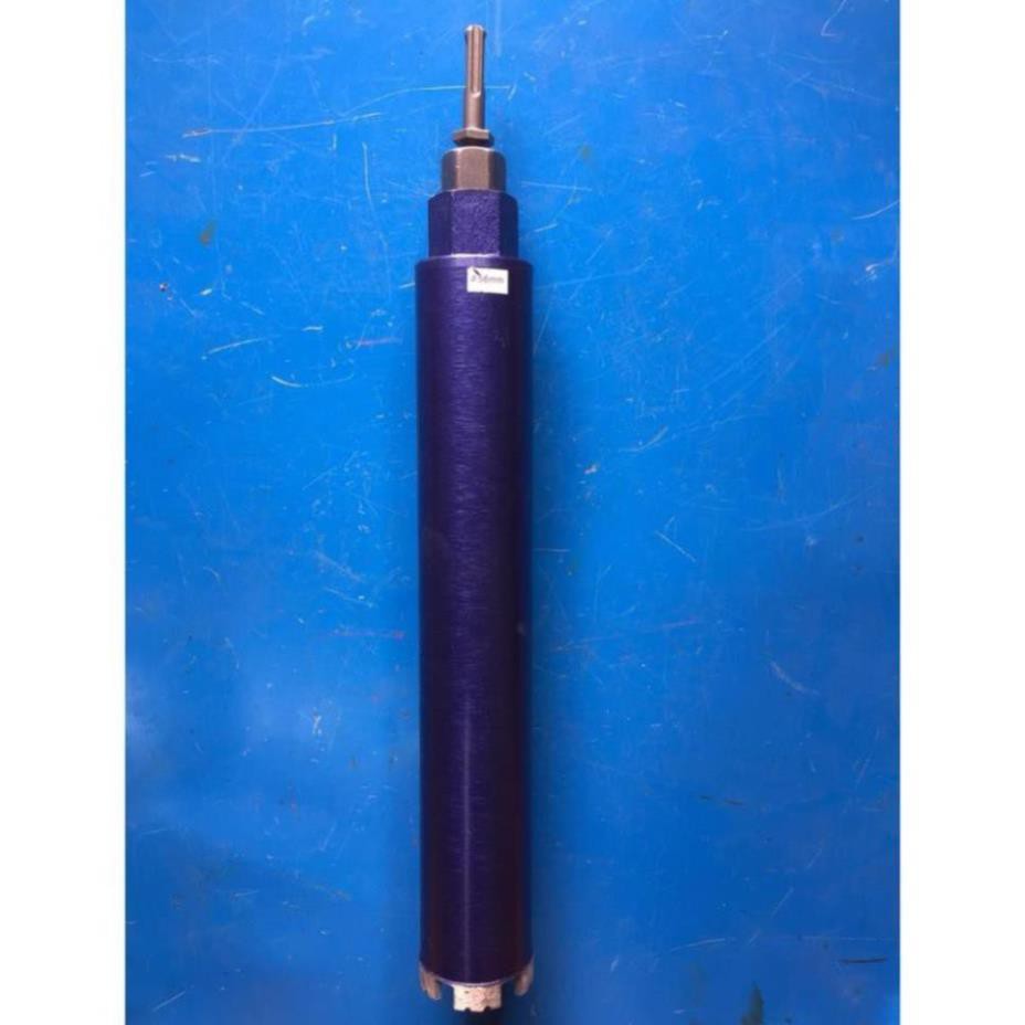 Mũi khoan khoét lỗ bê tông phi 51mm loại 1, tặng kèm đầu chuyển khoan bê tông