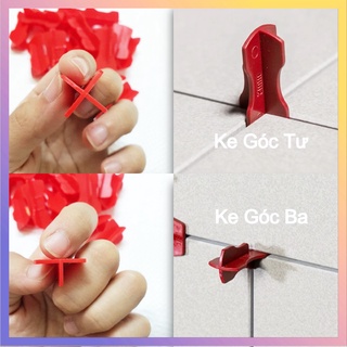 Ke Dấu Cộng Hai Đầu Tái Sử Dụng Gói 350 Cái Ke Góc Ba, Góc Tư, Đường Ron Gạch