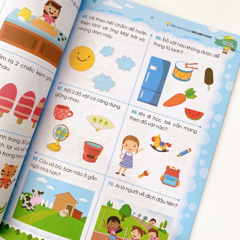 Sách - Sân Chơi Trí Tuệ Rèn Luyện Não Trái Não Phải Cho Bé Từ 3-6 Tuổi