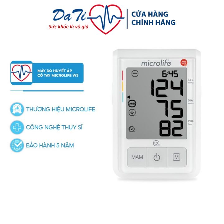 Máy Đo Huyết Áp MICROLIFE B3 AFIB Advanced Công Nghệ Afibsens Cảnh Báo Rung Nhĩ - DATI_MEDICAL
