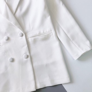ÁO VEST TRẮNG CÚC BỌC