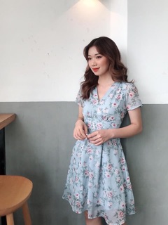 Đầm hoa tơ