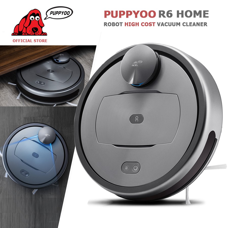 Robot Hút Bụi PUPPYOO R6-Home công nghệ Anti Drop chống rơi vượt chướng ngại vật hút thảm hiệu quả