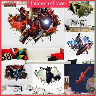 Giấy dán tường hình siêu anh hùng 3D chống thấm nước
