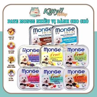 100g - Pate Monge Italy dành cho chó nhiều vị thơm ngon - pate Ý Monge, thức ăn dạng ướt cho chó - Kitty Pet Shop