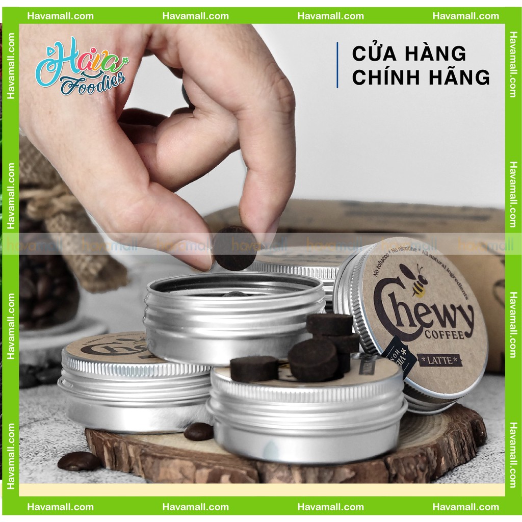 [HÀNG CHÍNH HÃNG] Viên Cà Phê Mật Ong Chewy Coffee 14gr