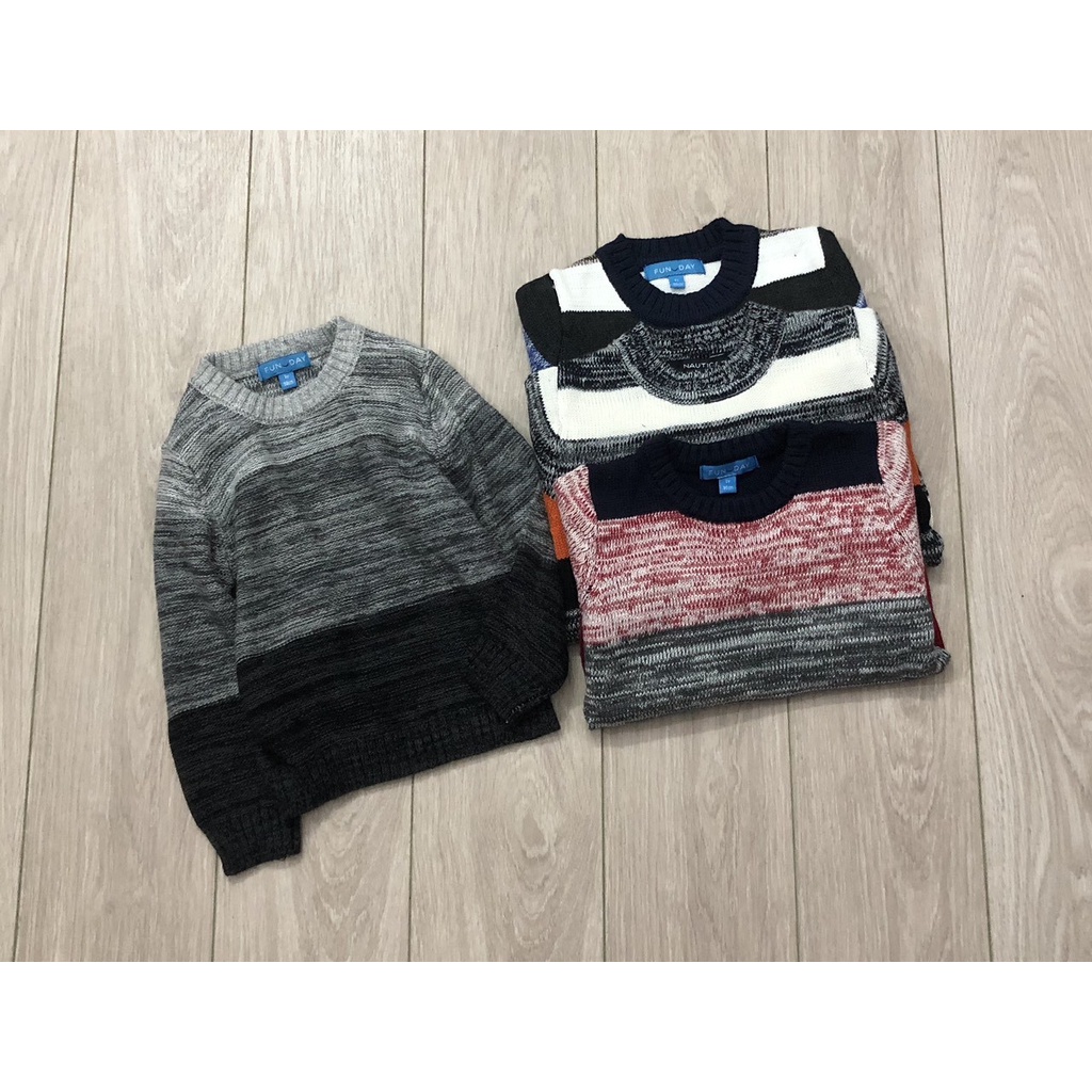 SALE NGHỈ BÁN - Áo len xuất dư Nautica và Funday cho bé sz 90-120cm