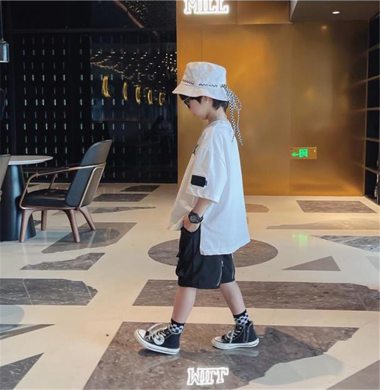 Quần Ngắn Lưng Thun Thời Trang Cho Bé Trai 5-14 Tuổi