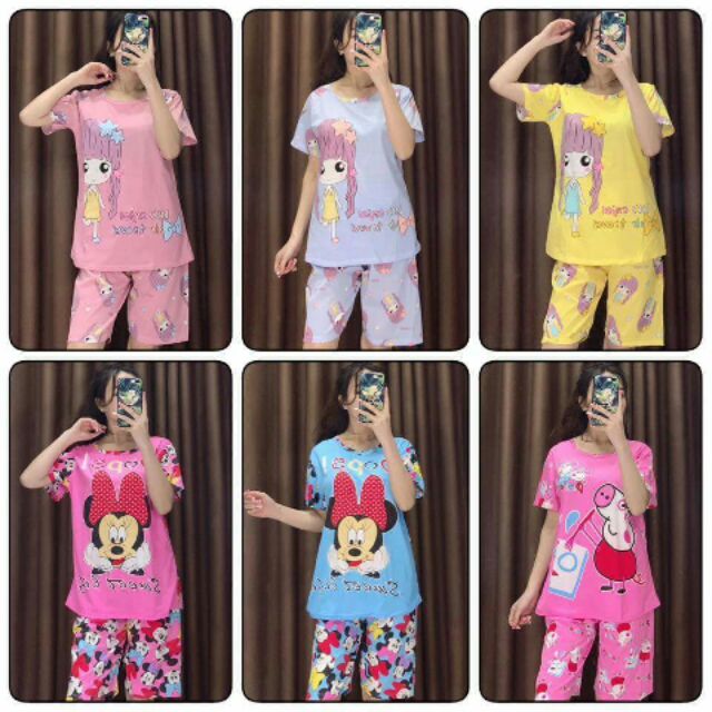 Combo 2 Set bộ mặc nhà Kute