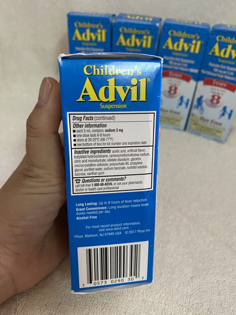 [HÀNG MỸ BAY AIR BILL] Viên uống bảo vệ sức khỏe Advil Liquid Gels 100mg.