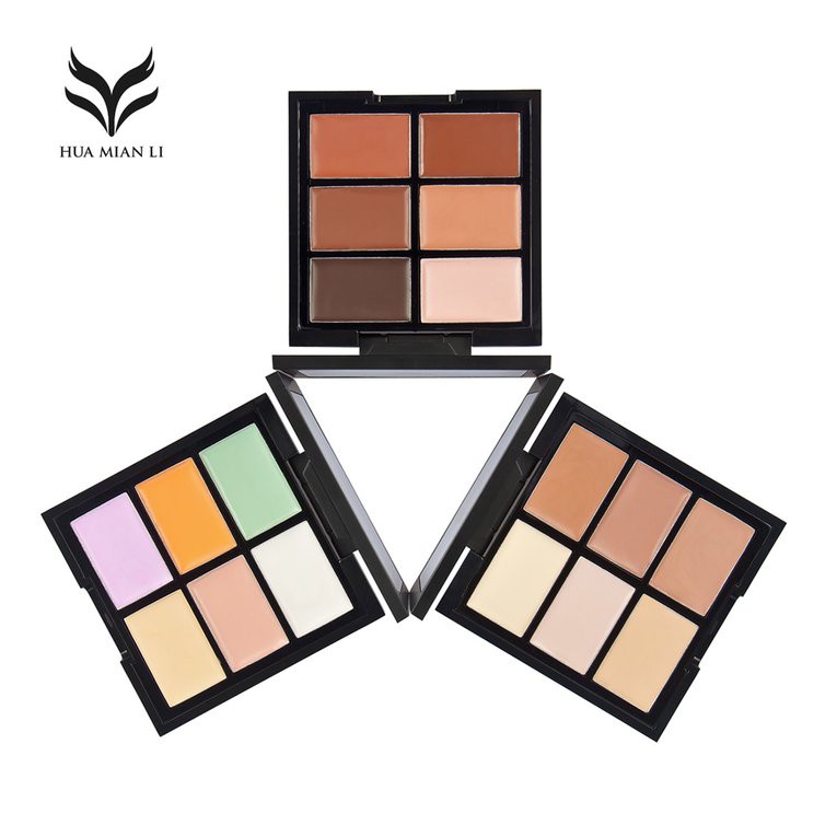 [Hàng mới về] Bảng kem che khuyết HUAMIANLI điểm 6 màu sắc trang điểm tự nhiên | BigBuy360 - bigbuy360.vn