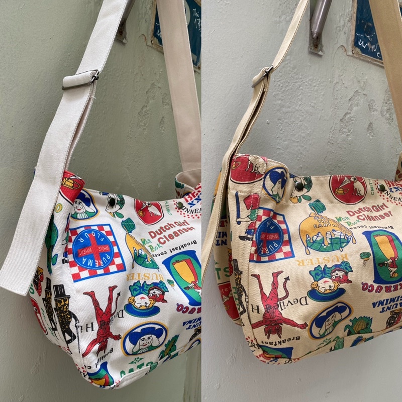 Túi canvas vintage in hình nổi bật