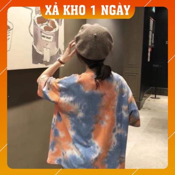 [Mã WARN20 giảm 20k đơn 150k] [HOT TREND] Áo Thun Nữ, Áo Thun Nữ Form Rộng, Áo Phông Tay Lỡ Loang 2 Màu