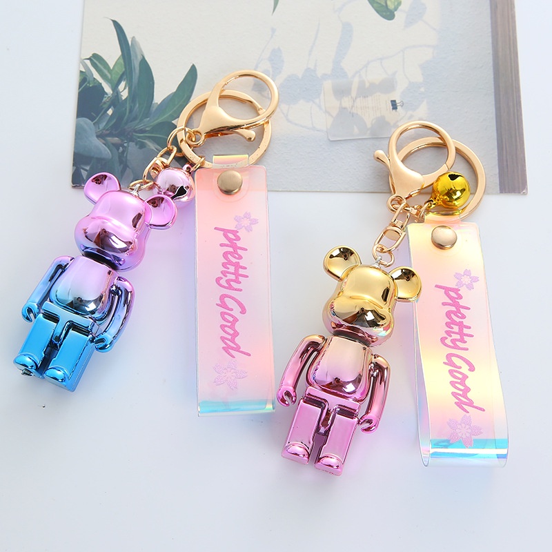 Móc Khóa Phụ Kiện Túi Xách Gấu Xinh Xắn Hàn Quốc đủ màu sắc hot trend Móc Khóa Cute CICIBOX