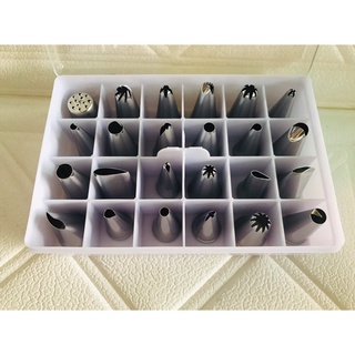 Đui bắt bông kem set 24 đui