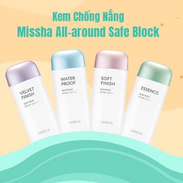 [100% AUTH] Kem Chống Nắng Dạng Sữa Missha All-around Safe Block Sun Milk 70ml
