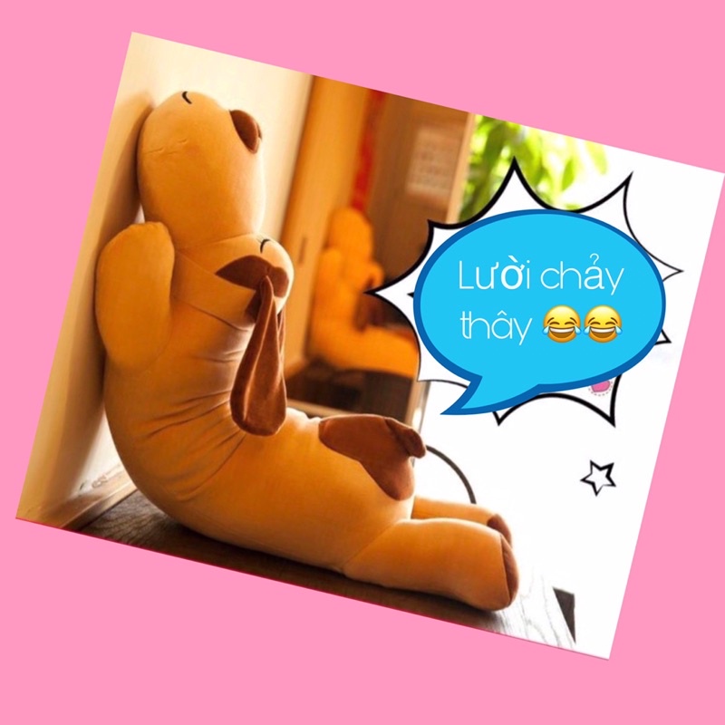 Gối ôm Gấu bông chó Husky, mũi trái tim chất liệu bông cao cấp đủ size 45cm, 55cm, 70cm, 90cm,-SANBEO.VN