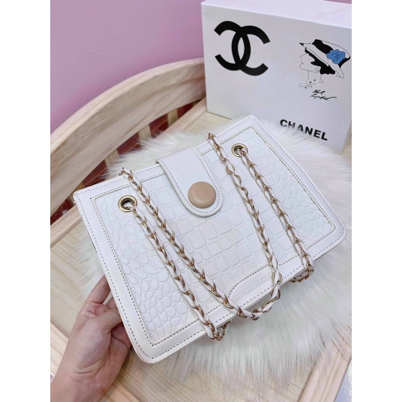 Túi Công sở da rắn hàn quốc cúc giả gỗ❣️Freeship❣️ảnh thật shop