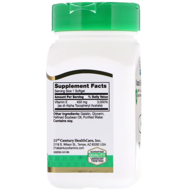 Có bill 🇺🇸 Viên uống Vitamin E 1000 IU  21st Century